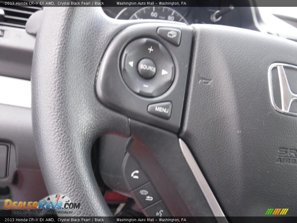 2013 Honda CR-V EX AWD Crystal Black Pearl / Black Photo #19