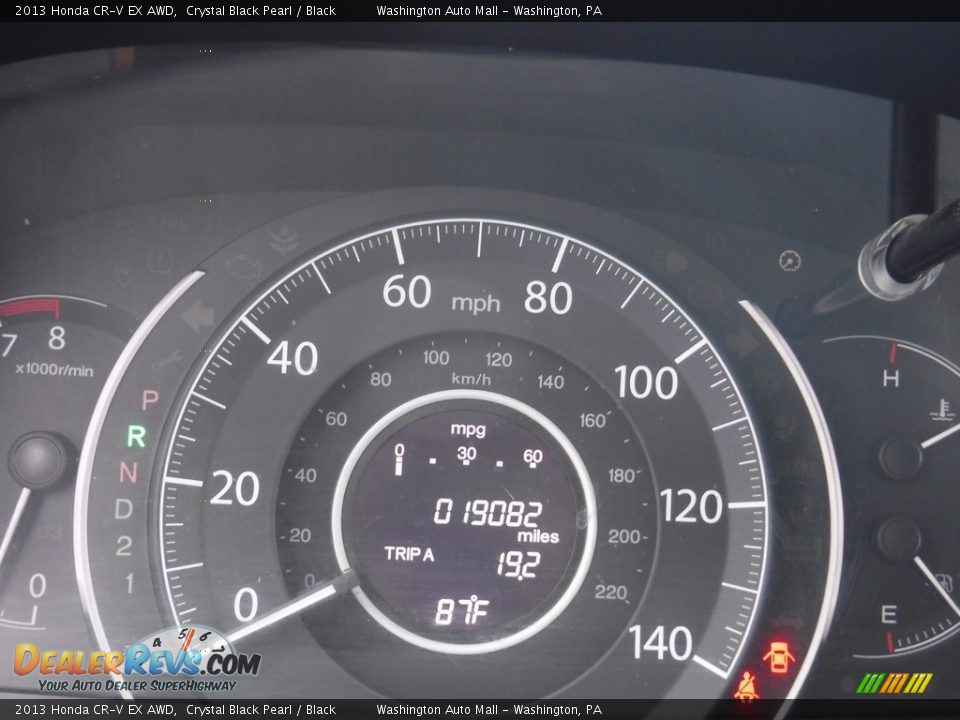 2013 Honda CR-V EX AWD Crystal Black Pearl / Black Photo #25