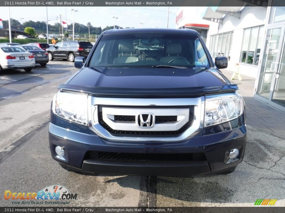 2011 Honda Pilot EX-L 4WD Bali Blue Pearl / Gray Photo #5