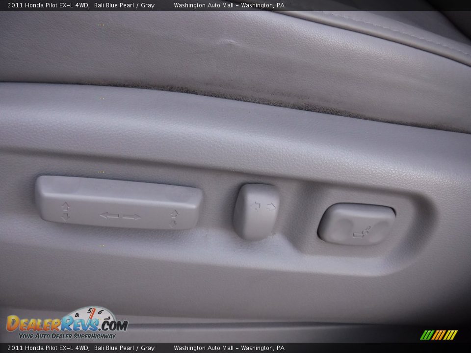 2011 Honda Pilot EX-L 4WD Bali Blue Pearl / Gray Photo #15