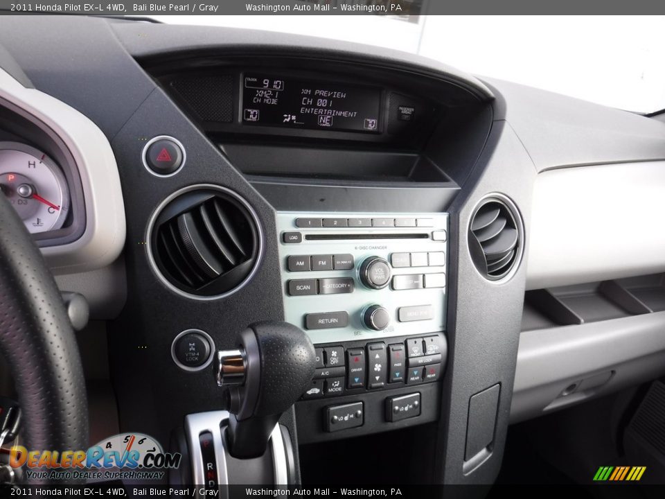2011 Honda Pilot EX-L 4WD Bali Blue Pearl / Gray Photo #16