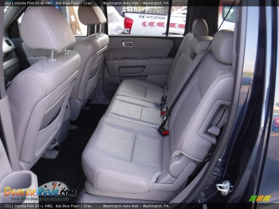 2011 Honda Pilot EX-L 4WD Bali Blue Pearl / Gray Photo #20
