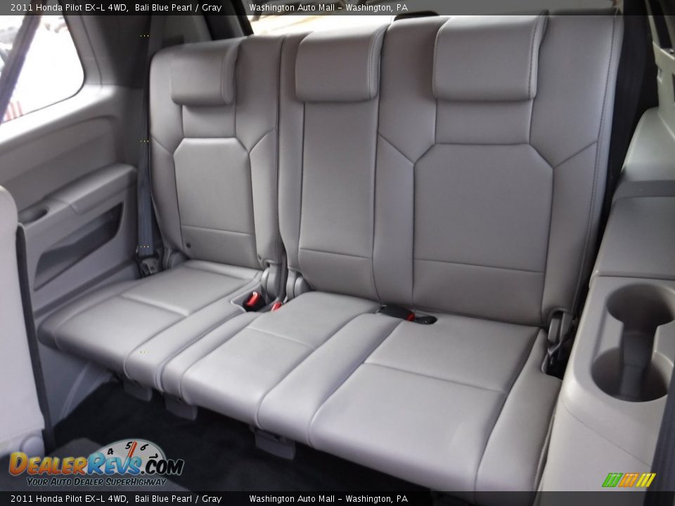 2011 Honda Pilot EX-L 4WD Bali Blue Pearl / Gray Photo #21
