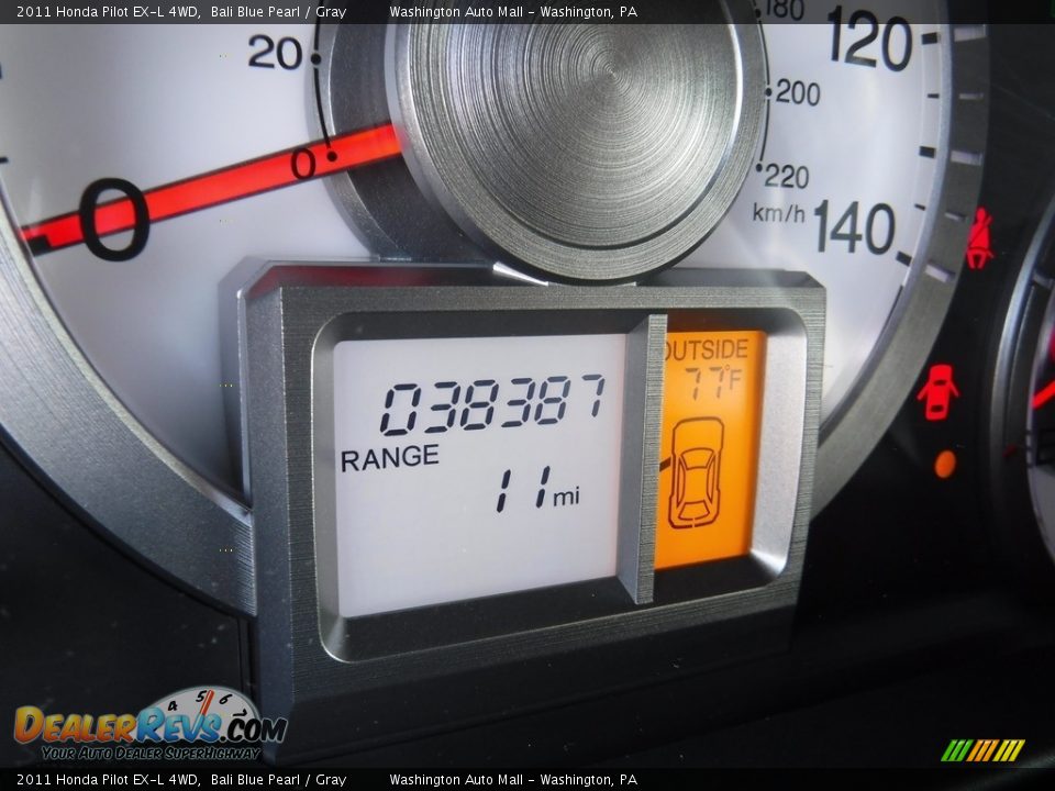 2011 Honda Pilot EX-L 4WD Bali Blue Pearl / Gray Photo #25