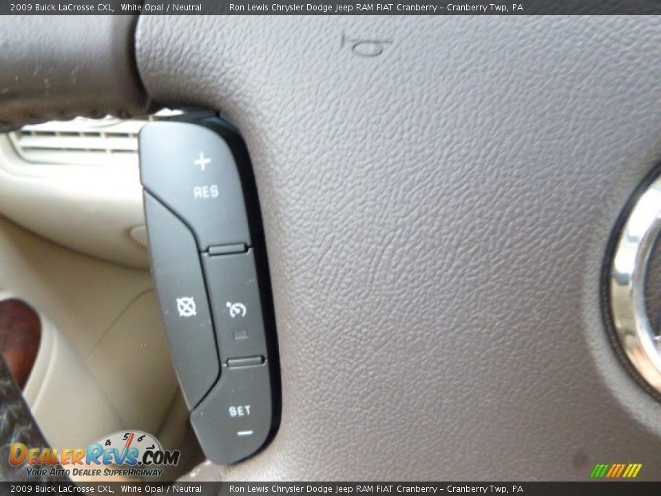 2009 Buick LaCrosse CXL White Opal / Neutral Photo #20