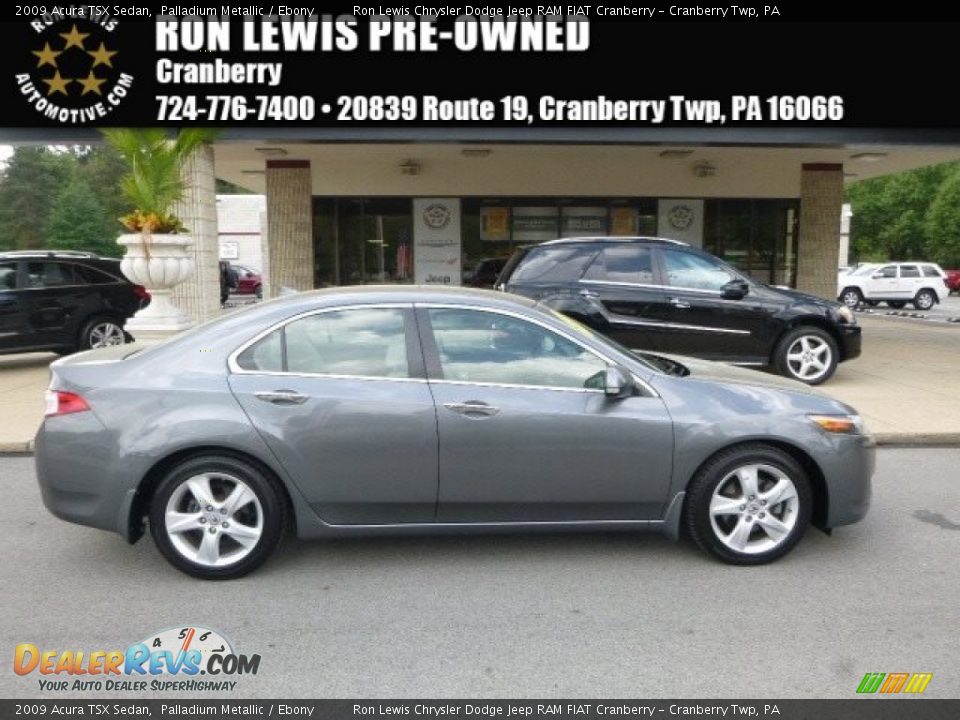 2009 Acura TSX Sedan Palladium Metallic / Ebony Photo #1