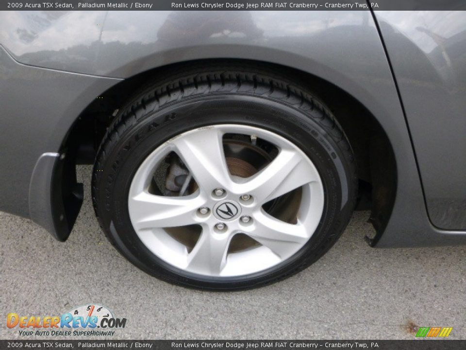 2009 Acura TSX Sedan Palladium Metallic / Ebony Photo #3