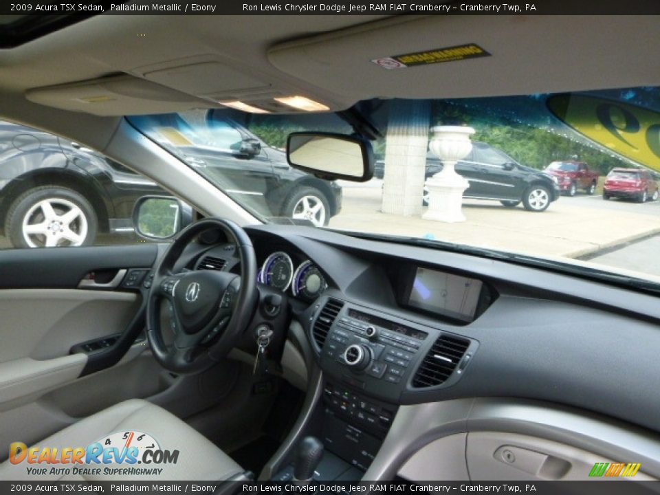 2009 Acura TSX Sedan Palladium Metallic / Ebony Photo #6