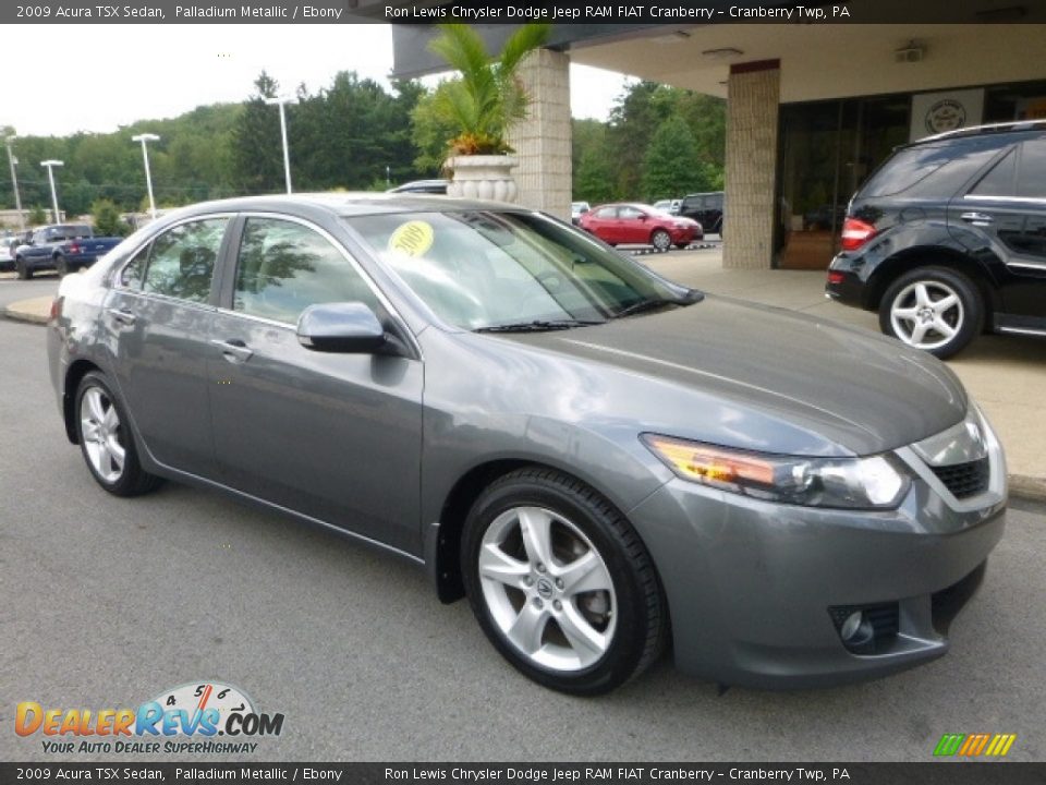 2009 Acura TSX Sedan Palladium Metallic / Ebony Photo #8