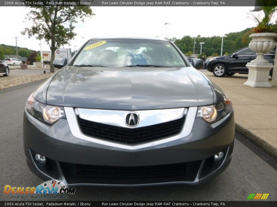 2009 Acura TSX Sedan Palladium Metallic / Ebony Photo #9