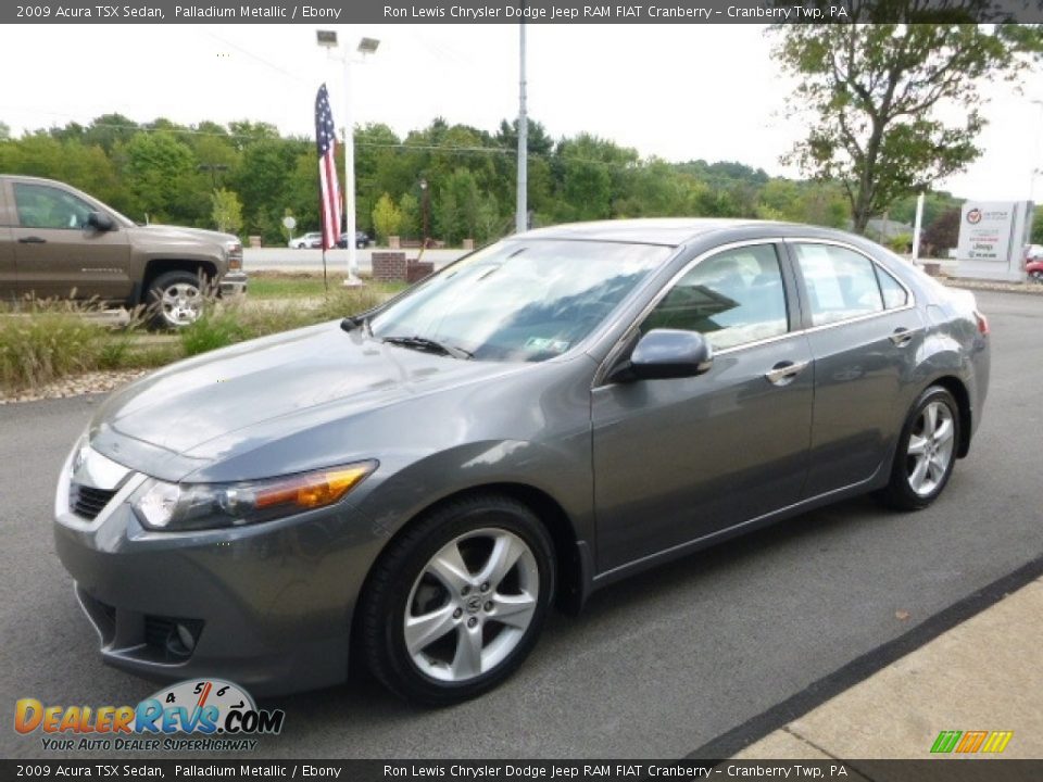 2009 Acura TSX Sedan Palladium Metallic / Ebony Photo #10