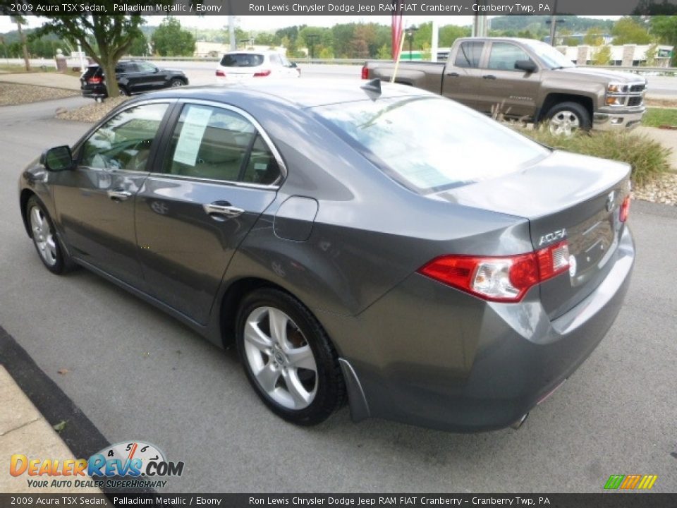 2009 Acura TSX Sedan Palladium Metallic / Ebony Photo #12