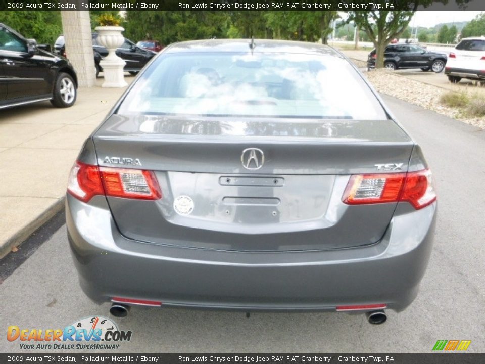 2009 Acura TSX Sedan Palladium Metallic / Ebony Photo #13