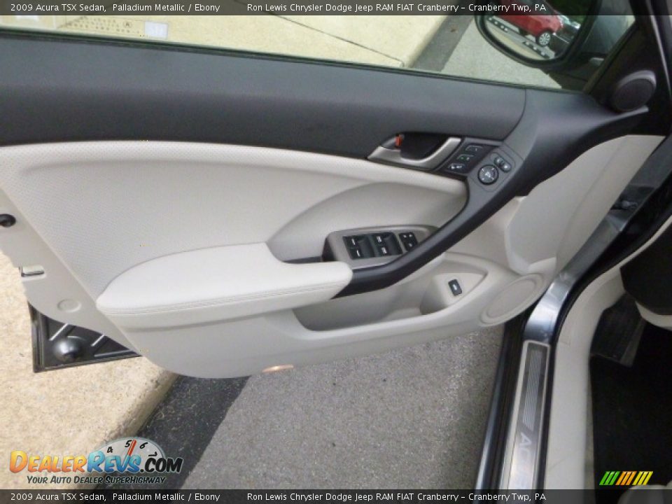 2009 Acura TSX Sedan Palladium Metallic / Ebony Photo #14