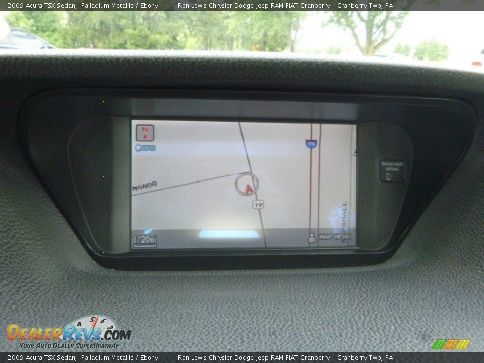 2009 Acura TSX Sedan Palladium Metallic / Ebony Photo #18