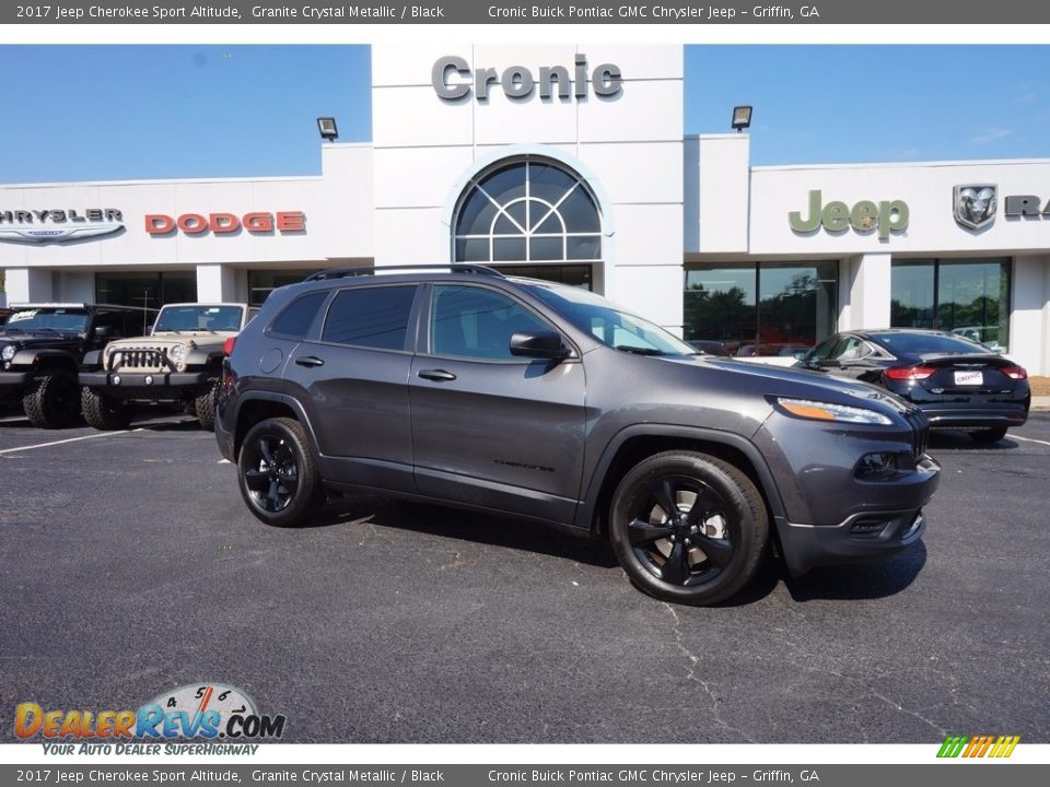 2017 Jeep Cherokee Sport Altitude Granite Crystal Metallic / Black Photo #1