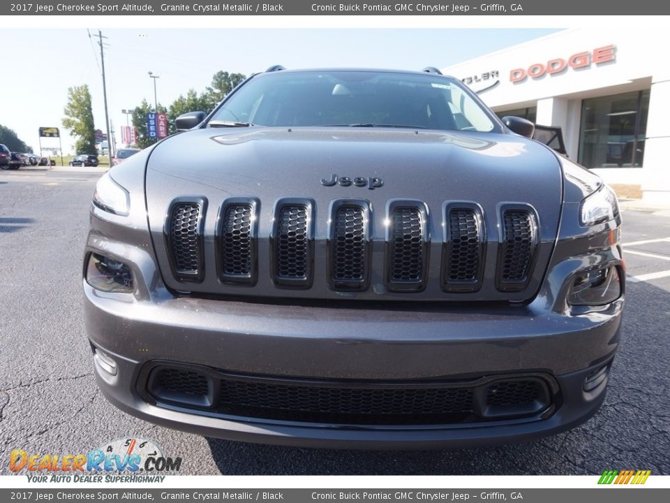 2017 Jeep Cherokee Sport Altitude Granite Crystal Metallic / Black Photo #2
