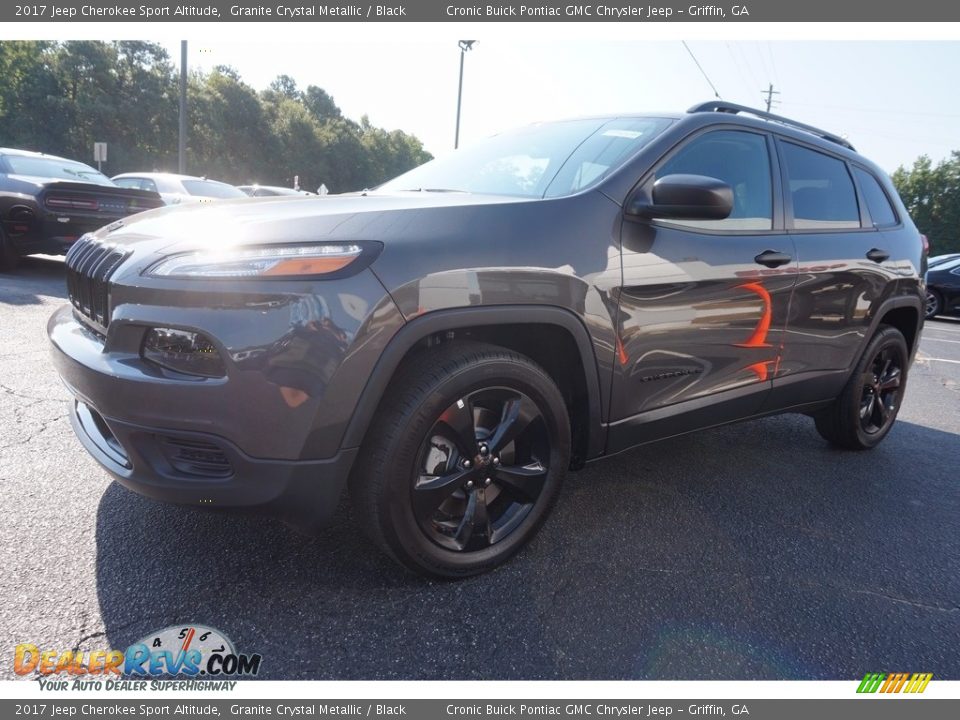 2017 Jeep Cherokee Sport Altitude Granite Crystal Metallic / Black Photo #3