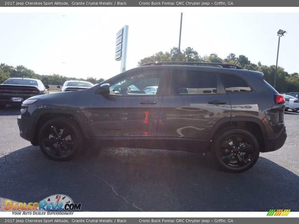 2017 Jeep Cherokee Sport Altitude Granite Crystal Metallic / Black Photo #4