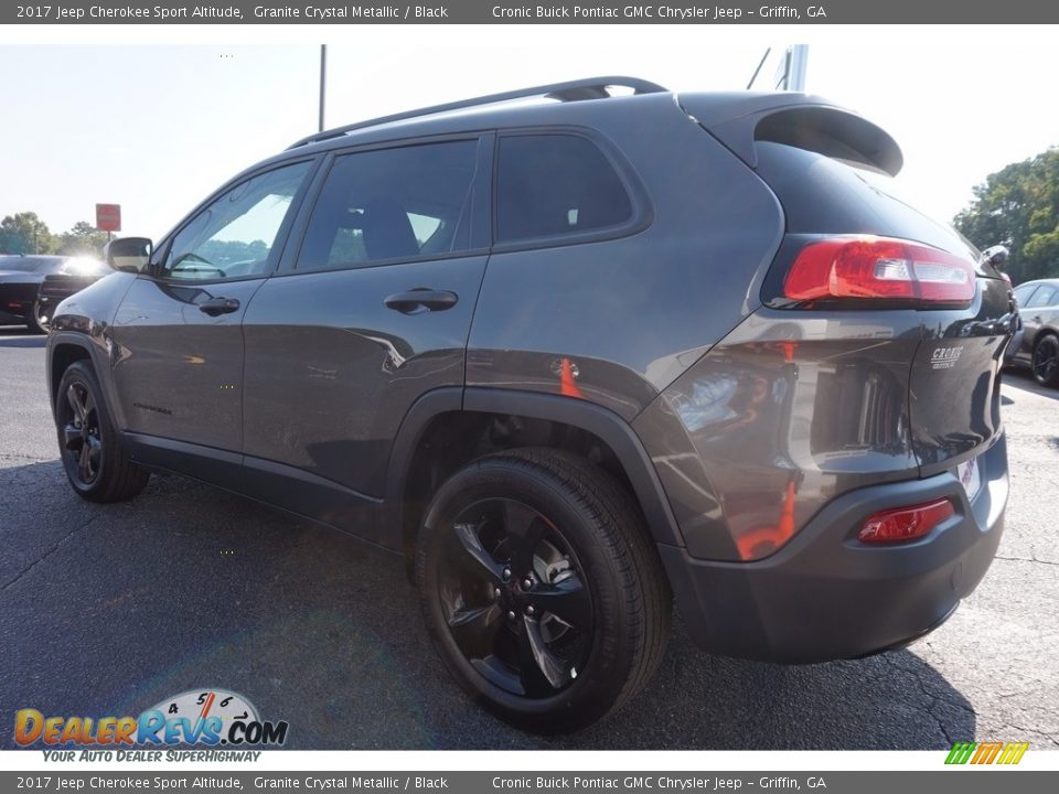 2017 Jeep Cherokee Sport Altitude Granite Crystal Metallic / Black Photo #5