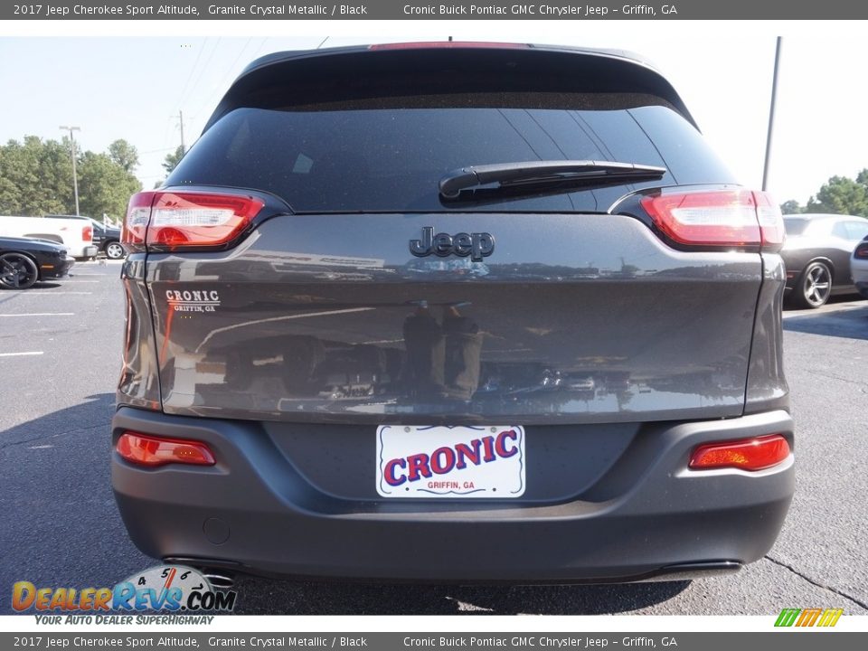 2017 Jeep Cherokee Sport Altitude Granite Crystal Metallic / Black Photo #6