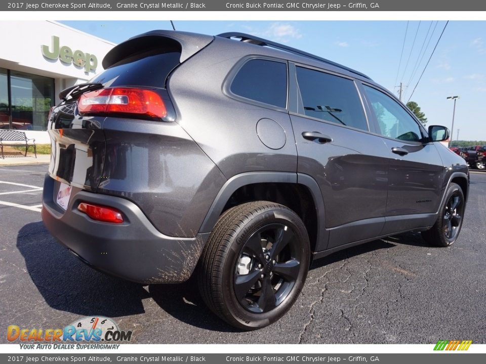 2017 Jeep Cherokee Sport Altitude Granite Crystal Metallic / Black Photo #7
