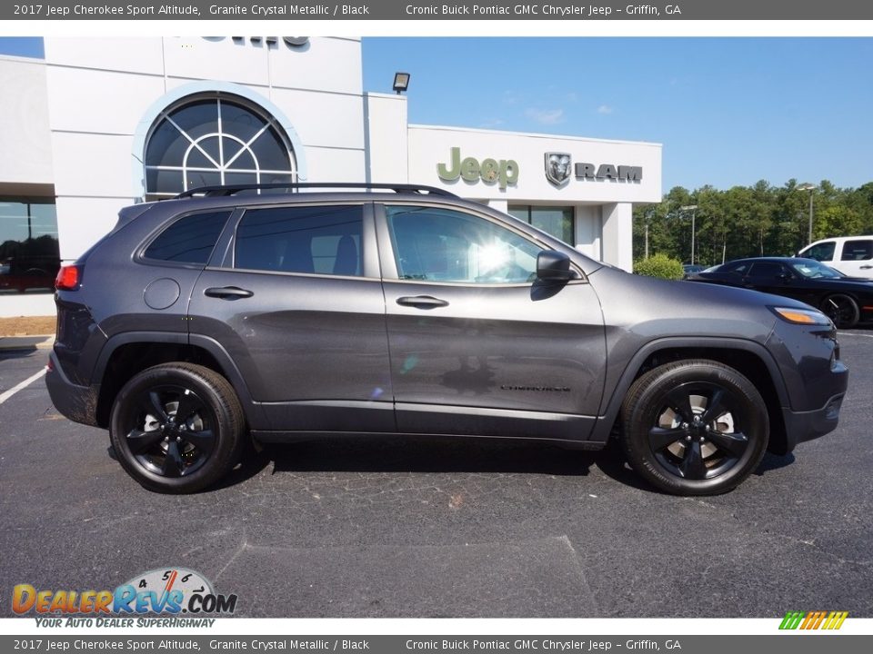 2017 Jeep Cherokee Sport Altitude Granite Crystal Metallic / Black Photo #8