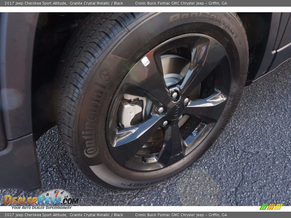 2017 Jeep Cherokee Sport Altitude Granite Crystal Metallic / Black Photo #9