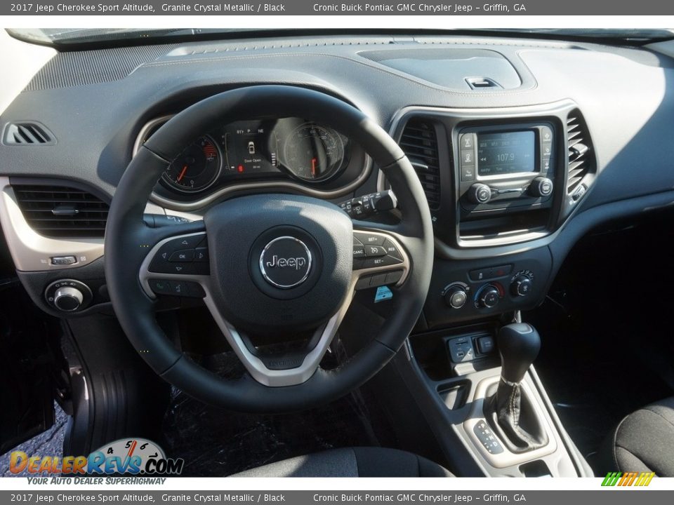 2017 Jeep Cherokee Sport Altitude Granite Crystal Metallic / Black Photo #11