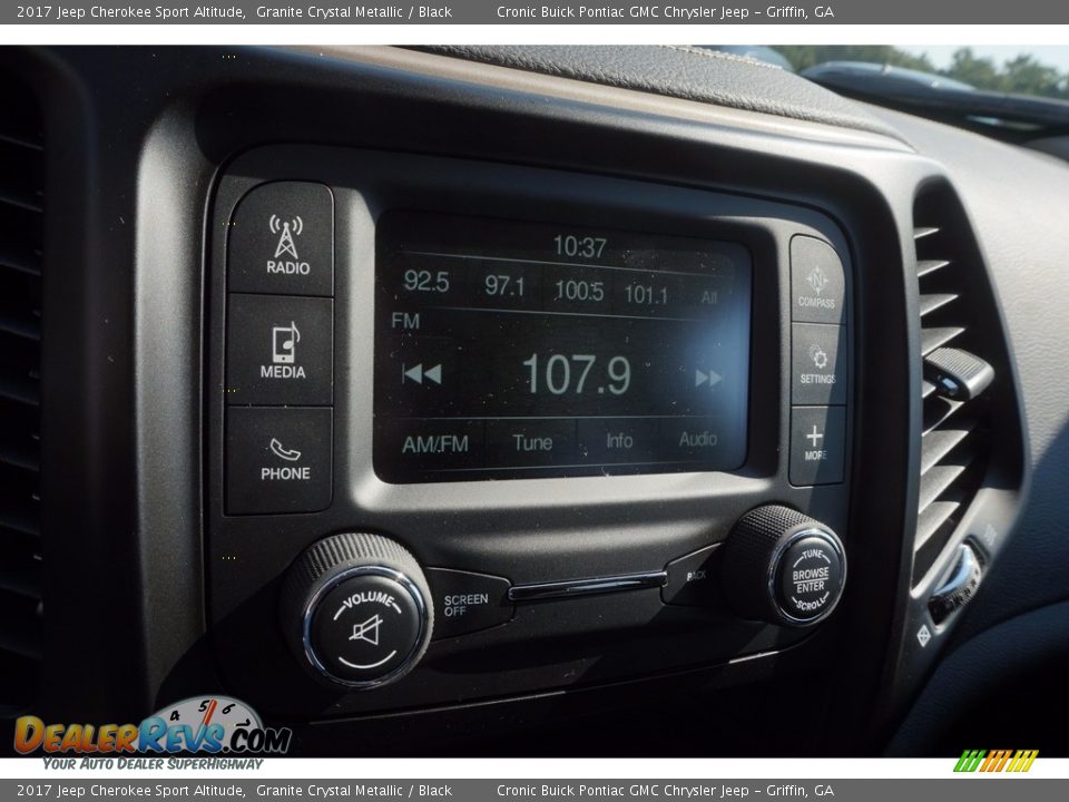 2017 Jeep Cherokee Sport Altitude Granite Crystal Metallic / Black Photo #15