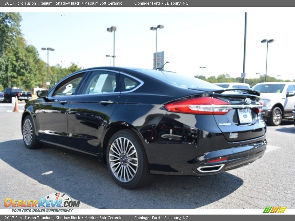 2017 Ford Fusion Titanium Shadow Black / Medium Soft Ceramic Photo #23