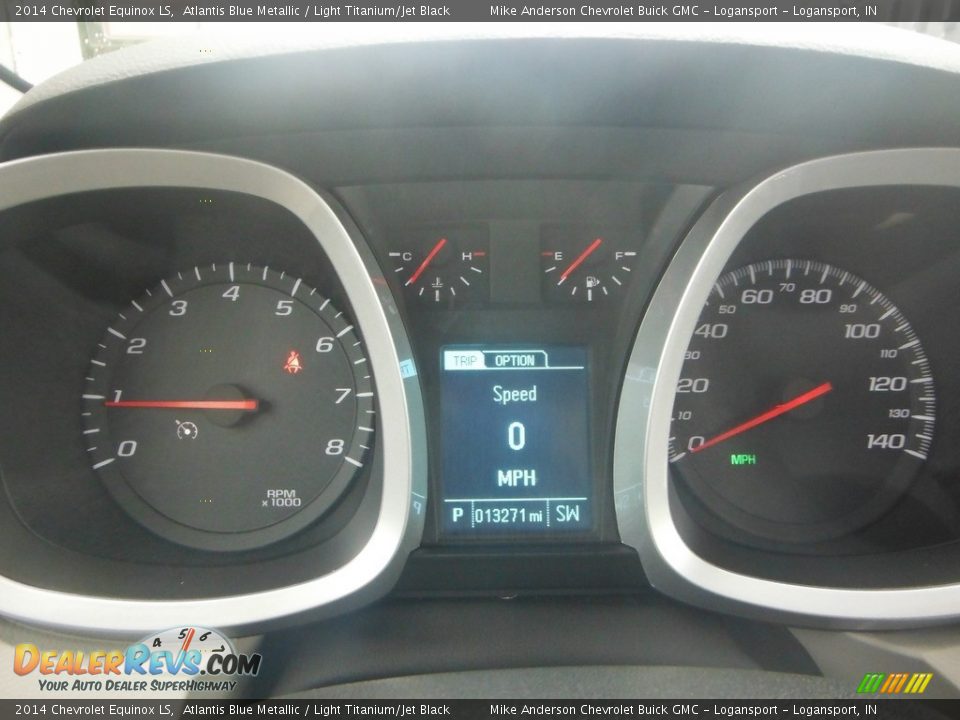 2014 Chevrolet Equinox LS Atlantis Blue Metallic / Light Titanium/Jet Black Photo #13