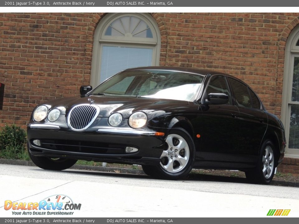 2001 Jaguar S-Type 3.0 Anthracite Black / Ivory Photo #1