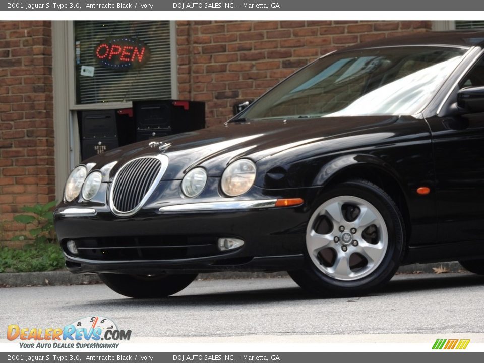 2001 Jaguar S-Type 3.0 Anthracite Black / Ivory Photo #3