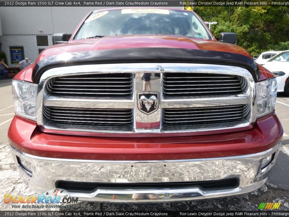 2012 Dodge Ram 1500 SLT Crew Cab 4x4 Flame Red / Dark Slate Gray/Medium Graystone Photo #9