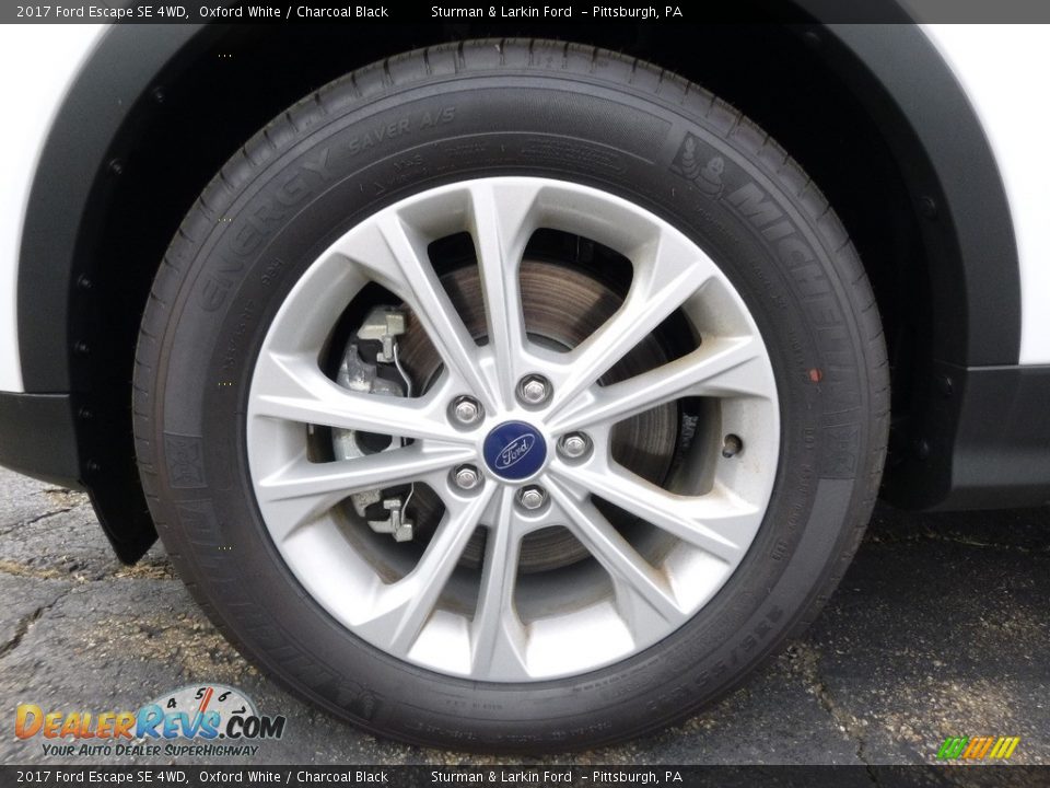 2017 Ford Escape SE 4WD Oxford White / Charcoal Black Photo #6