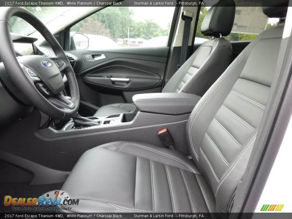 2017 Ford Escape Titanium 4WD White Platinum / Charcoal Black Photo #7