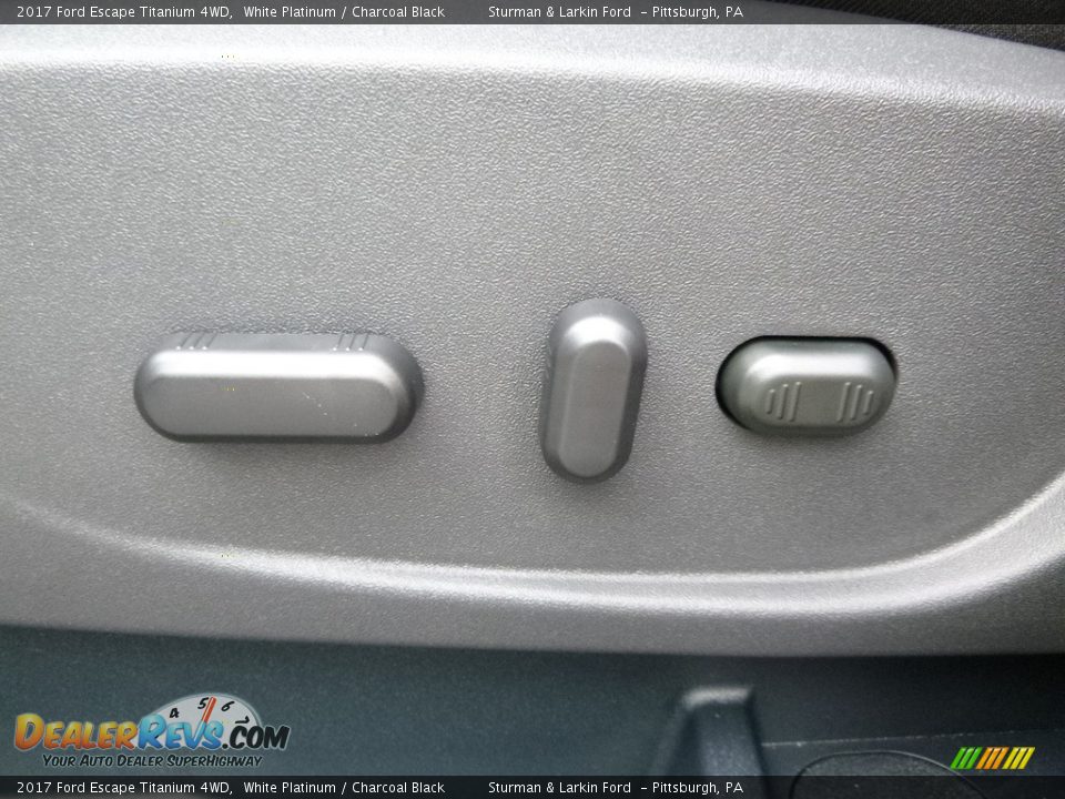 2017 Ford Escape Titanium 4WD White Platinum / Charcoal Black Photo #12