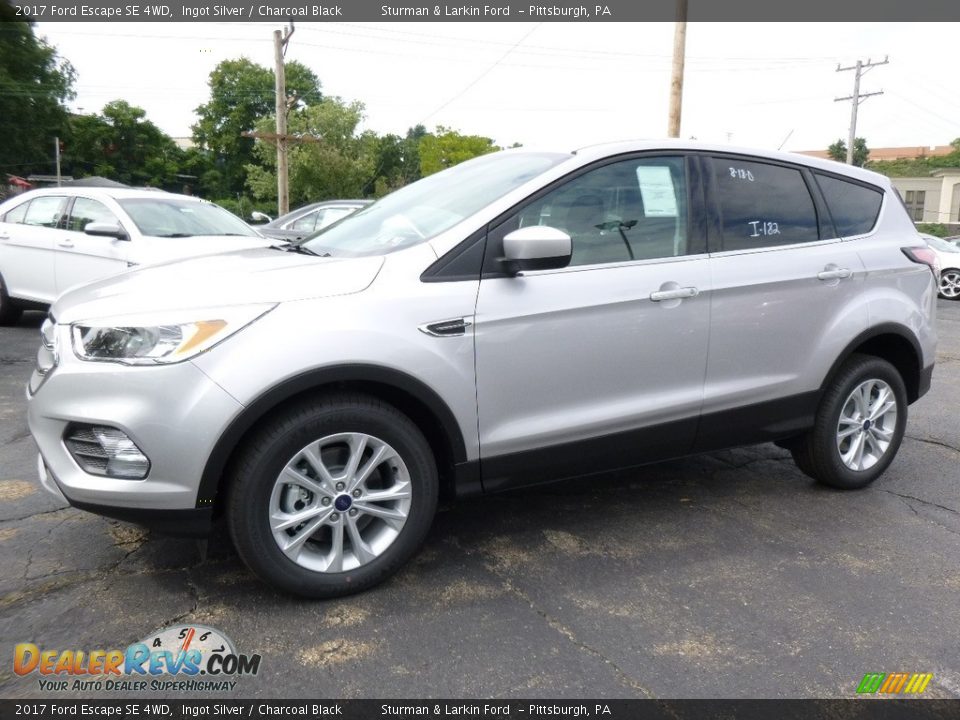2017 Ford Escape SE 4WD Ingot Silver / Charcoal Black Photo #5