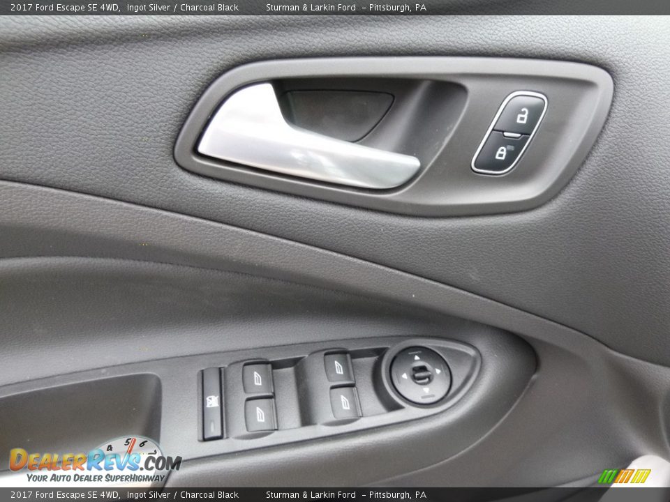 2017 Ford Escape SE 4WD Ingot Silver / Charcoal Black Photo #10