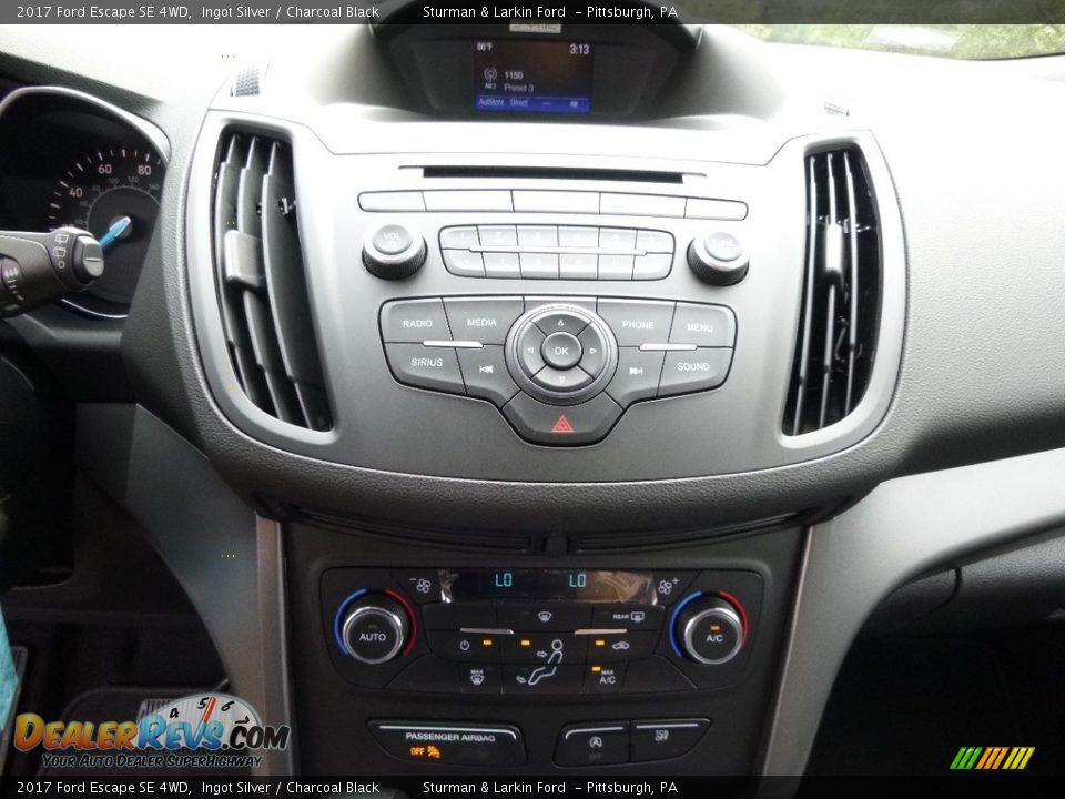 2017 Ford Escape SE 4WD Ingot Silver / Charcoal Black Photo #15
