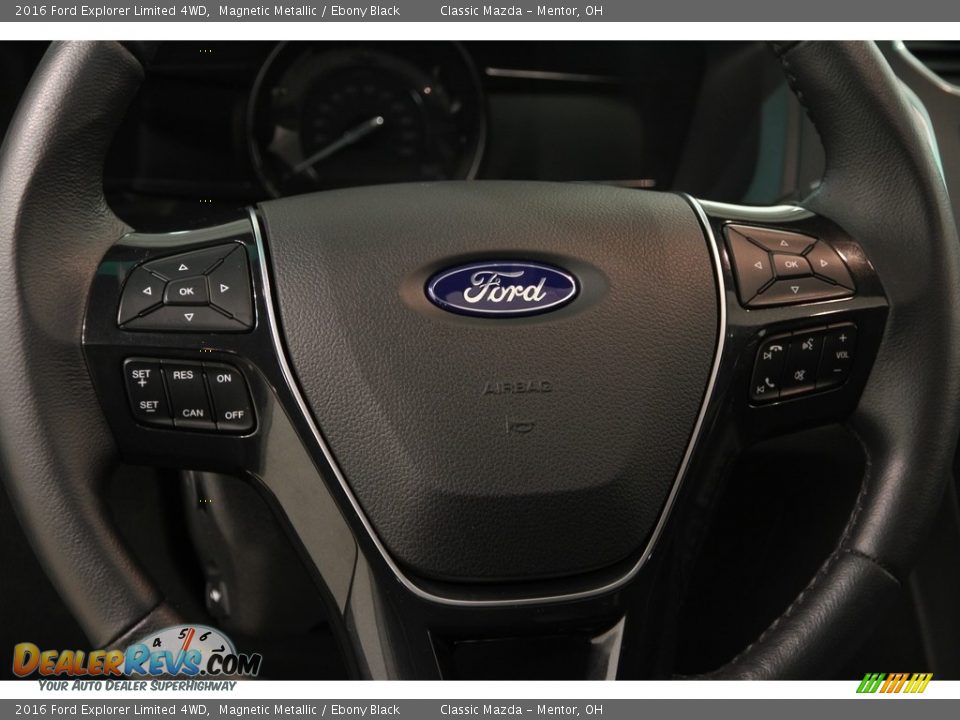 2016 Ford Explorer Limited 4WD Magnetic Metallic / Ebony Black Photo #6