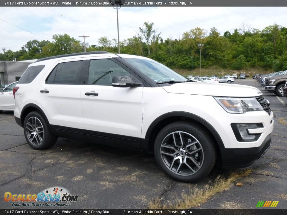 2017 Ford Explorer Sport 4WD White Platinum / Ebony Black Photo #1