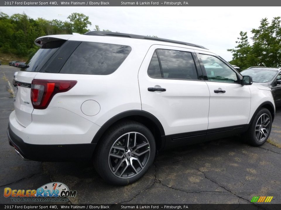 2017 Ford Explorer Sport 4WD White Platinum / Ebony Black Photo #2