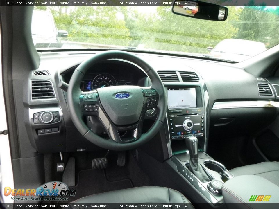 2017 Ford Explorer Sport 4WD White Platinum / Ebony Black Photo #9