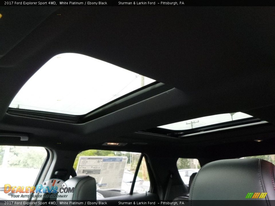 2017 Ford Explorer Sport 4WD White Platinum / Ebony Black Photo #13