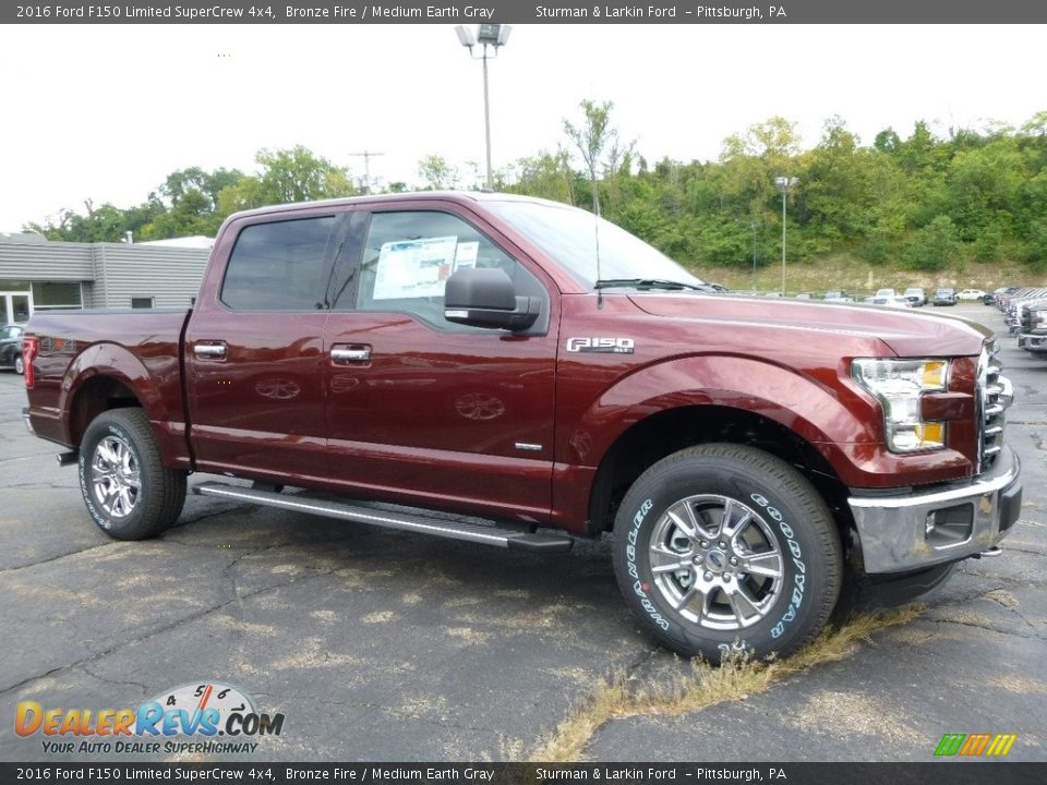 2016 Ford F150 Limited SuperCrew 4x4 Bronze Fire / Medium Earth Gray Photo #1