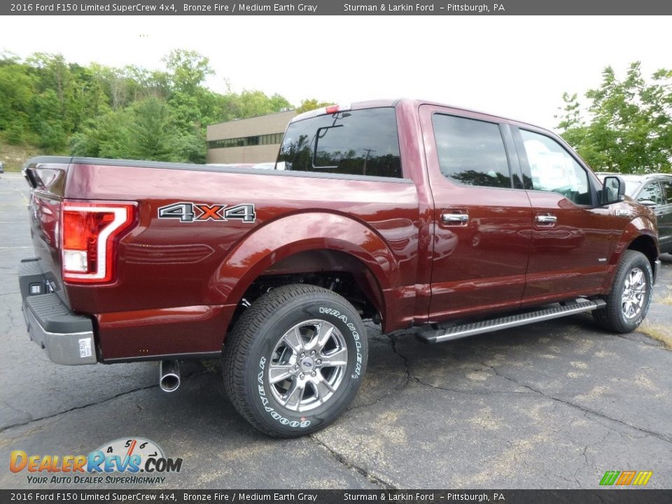 2016 Ford F150 Limited SuperCrew 4x4 Bronze Fire / Medium Earth Gray Photo #2