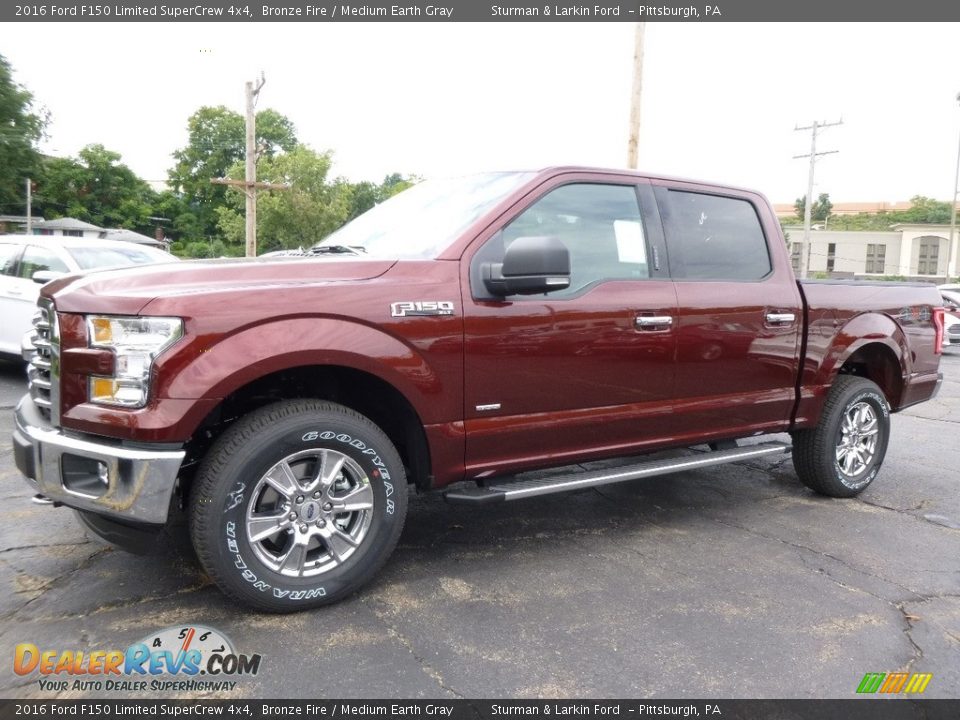 2016 Ford F150 Limited SuperCrew 4x4 Bronze Fire / Medium Earth Gray Photo #4