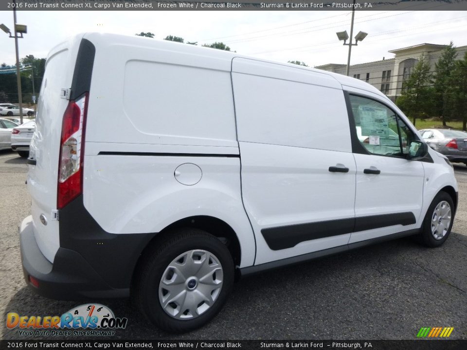 2016 Ford Transit Connect XL Cargo Van Extended Frozen White / Charcoal Black Photo #2